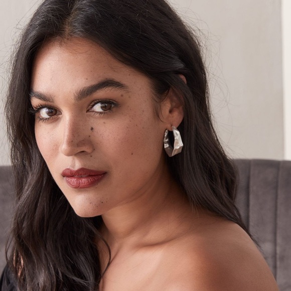 Jewelry - Hoop earrings with crump effect